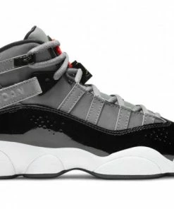 Jordan 6 Rings Smoke Grey Black Red Gold