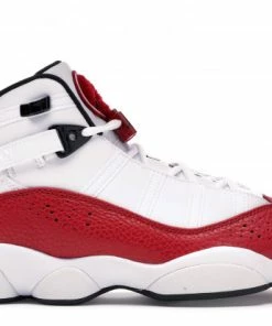 Jordan 6 Rings White University Red