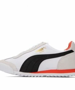 PUMA Roma OG Nylon White/Black/Orange Athletic Shoes 362408-29
