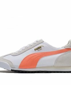 PUMA Roma OG Nylon White/Gray/Orange Athletic Shoes 362408-30