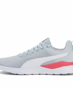 PUMA Anzarun Lite Grey/White/Red Marathon Running Shoes 371128-08