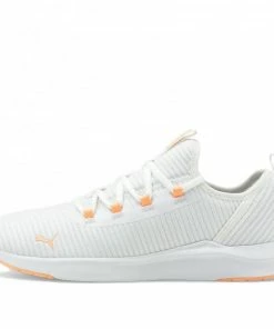 Puma (WMNS) PUMA Soft Ride Finesse WHITE/ORANGE Marathon Running Shoes 376038-07
