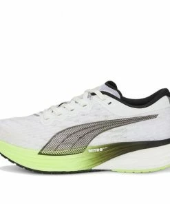Puma (WMNS) PUMA Deviate Nitro 2 WHITE/GREEN/BLACK Marathon Running Shoes 376855-03