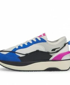 Puma (WMNS) PUMA Cruise Rider Race GRAY/BLUE/BLACK Marathon Running Shoes 381614-01