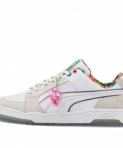 PUMA Lipstream Low Mad Bunny WHITE/GRAY/RED/GREEN Skate Shoes 383344-01
