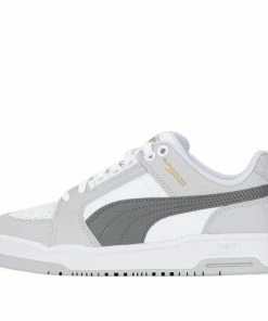 PUMA Slipstream Lo WHITE/GRAY Skate Shoes 383401-10