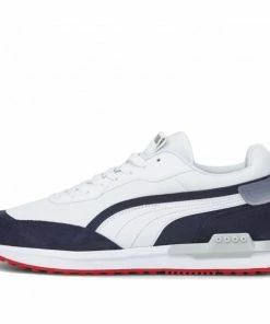 PUMA City Rider Gradient WHITE/BLUE/RED Athletic Shoes 383703-01