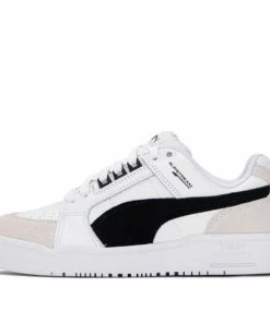PUMA Slipstream Lo Suede FS WHITE/BLACK Skate Shoes 385694-02