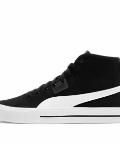 PUMA Ever Mid BLACK/WHITE Skate Shoes 385847-02