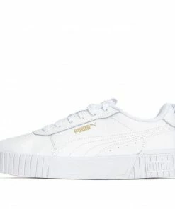Puma (WMNS) PUMA Carina 2.0 Tape WHITE/GOLD Skate Shoes 385850-01