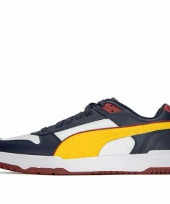 PUMA RBD Game Low NAVY BLUE/YELLOW Skate Shoes 386373-04