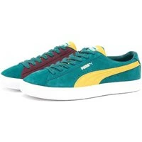 Puma Men's Suede VTG Teams Sneakers In Varsity Green/Mustard