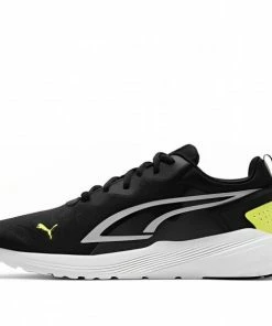 PUMA All-Day Active In Motion BLACK/GREEN Marathon Running Shoes 386757-01