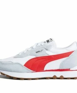 PUMA Rider FV GRAY/RED Athletic Shoes 387180-02