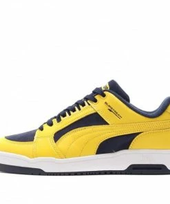 PUMA Slipstream Low Retro Teams YELLOW/BLUE Skate Shoes 387207-02