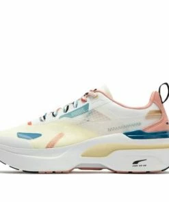 Puma (WMNS) PUMA Kosmo Rider WHITE/PINK/BLUE Athletic Shoes 387866-01