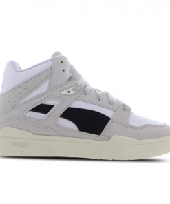 PUMA Slipstream Invdr Mid Lux CREAM/WHITE/GRAY/BLACK Skate Shoes 388641-02