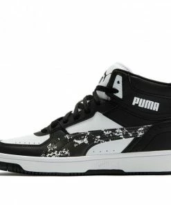 PUMA REBOUND Joy Camo BLACKWHITE Skate Shoes 391904-01