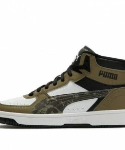 PUMA REBOUND Joy Camo BROWNGREEN Skate Shoes 391904-02