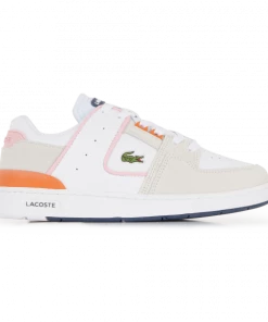 Lacoste Court Cage Blanc Blanc/orange/rose