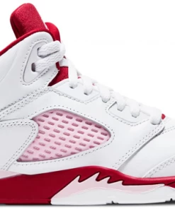 Jordan 5 Retro White Pink Red (PS)