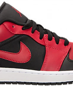 Jordan 1 Retro Low Black Gym Red