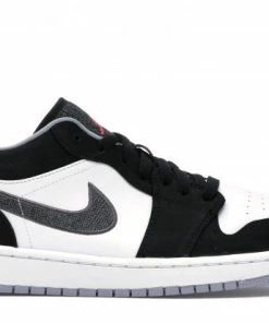 Jordan 1 Low Black White Wolf Grey Infrared 23
