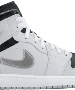 Jordan 1 Mid Pure Platinum Metallic Silver