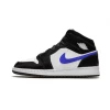 Boys Jordan Jordan AJ 1 Mid - Boys' Grade School Shoe Black/Racer Blue/White Size 07.0