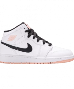 Air Jordan 1 Mid GS 'White Arctic Orange'