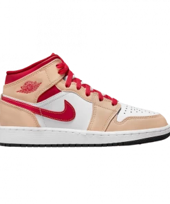 Air Jordan 1 Mid GS 'White Onyx Light Curry'