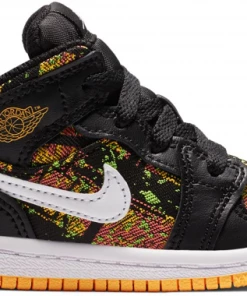 Jordan 1 Mid Black Laser Orange Bright Melon (TD)