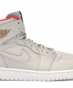 Jordan 1 Retro High Nouveau Pure Platinum Bright Crimson
