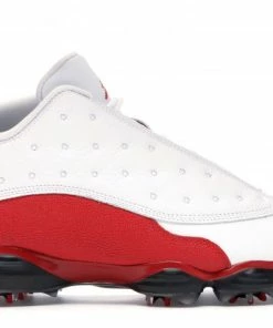 Jordan 13 Retro Golf Cleat White Red