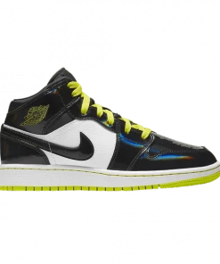 Air Jordan 1 Mid SE GS 'Black Cyber'