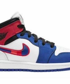 Air Jordan 1 Mid SE PS 'Multicolored Swoosh'