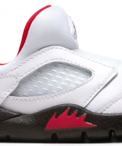 Jordan 5 Retro Little Flex White Black University Red (TD)