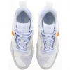 Air Jordan Delta 2 Sneakers In White/Orange/Aura