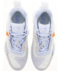 Air Jordan Delta 2 Sneakers In White/Orange/Aura