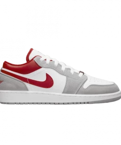 Air Jordan 1 Low SE GS 'Light Smoke Grey Gym Red'