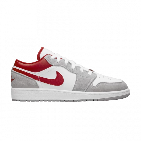 Air Jordan 1 Low SE GS 'Light Smoke Grey Gym Red'