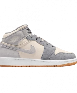 Air Jordan 1 Mid GS 'Coconut Milk Particle Grey'