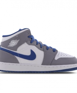 Air Jordan 1 Mid GS 'Cement True Blue'